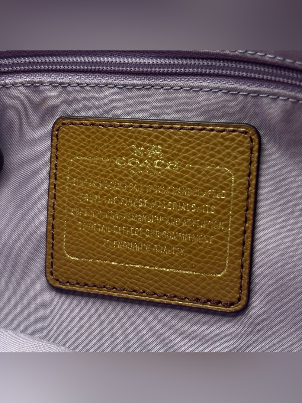 Coach Sawyer Plum Canvas & Leather Tote Bag Gold Hardware Charm F37237 G9075 - Picture 10 of 16